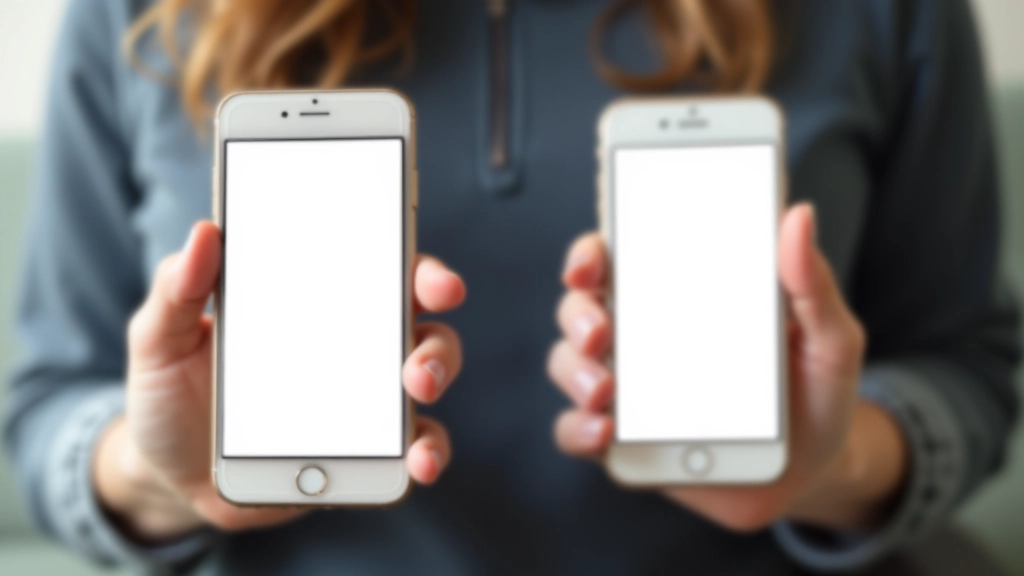 Zwei Smartphone-Mockups nebeneinander: linkes Gerät mit zu klein platziertem Button, rechtes mit großem, gut positioniertem CTA-Button